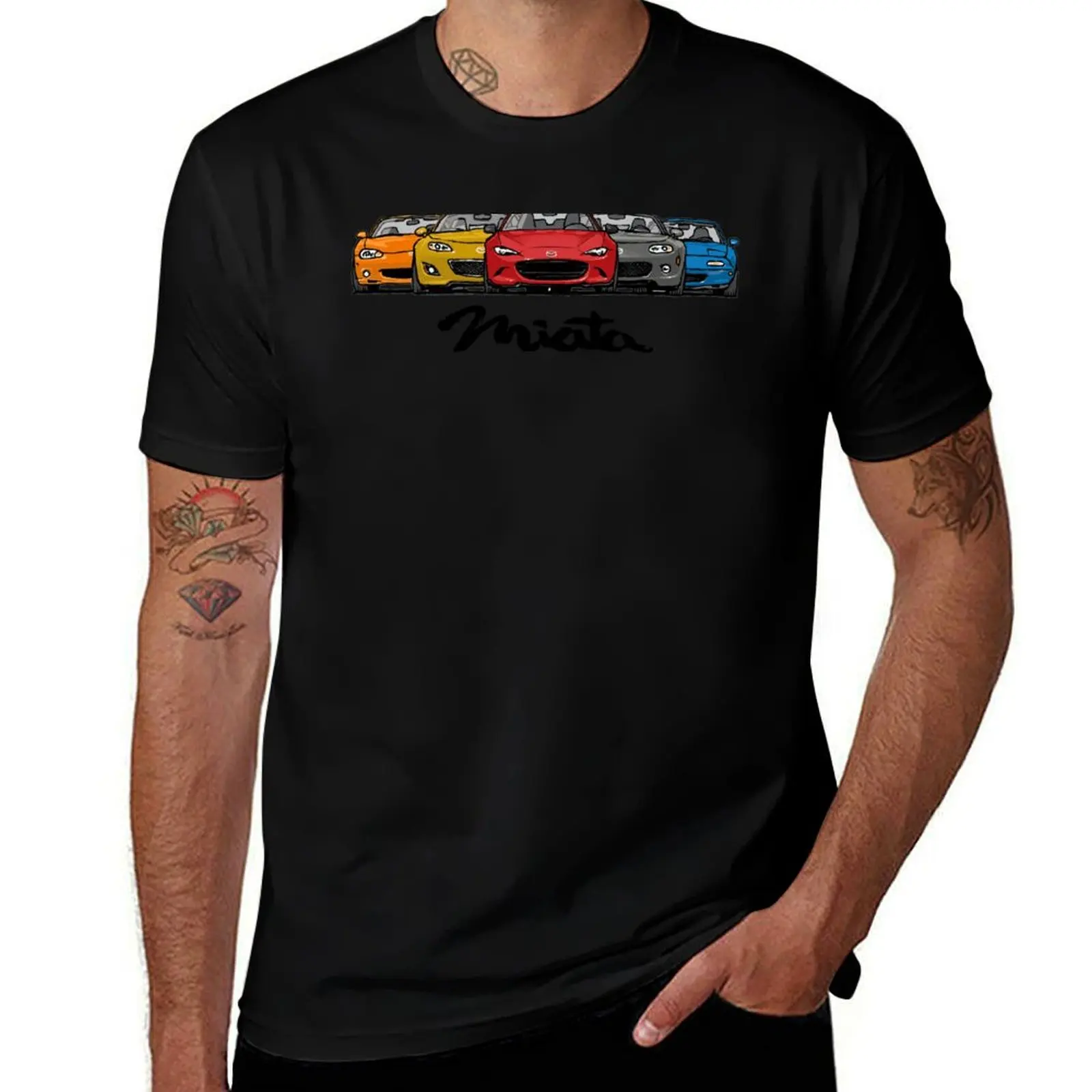 MX5 Miata Generations T-Shirt essential t shirt oversized graphic tee new edition mens shirts graphic tee