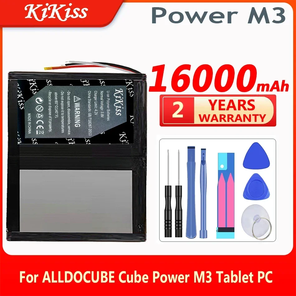 

KiKiss High Capacity 16000mAh Power Battery for ALLDOCUBE Cube Power M3 Tablet PC