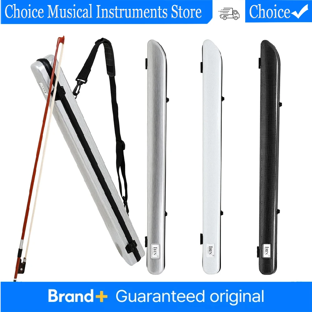 

Universal Carbon Fiber Composite Bow Box for Violin/Viola/Cello/Double Bass Anti-Crush & Waterproof Design Holds 2 Bows