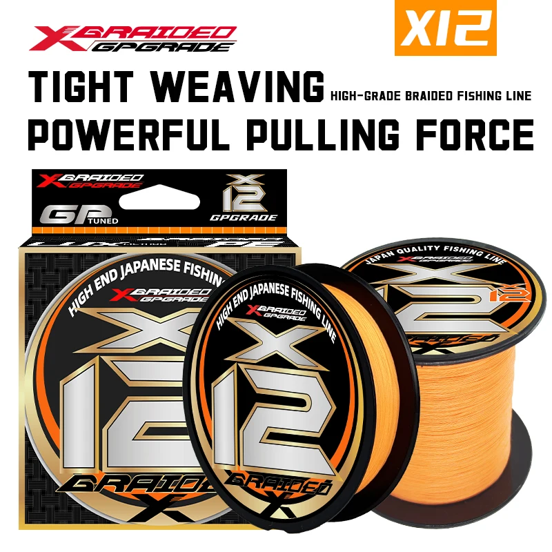 

YGKX Colorfast X12 Strands Braided Fishing Line 100/150/200/300/500M Japan Smooth Multifilament Fishing PE Lines Seawater
