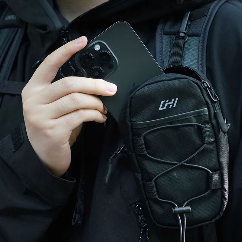 CHI Black Bag + Rucksack Schultergurt Zubehörtasche Outdoor-Erweiterung Umhängetasche zum Wandern