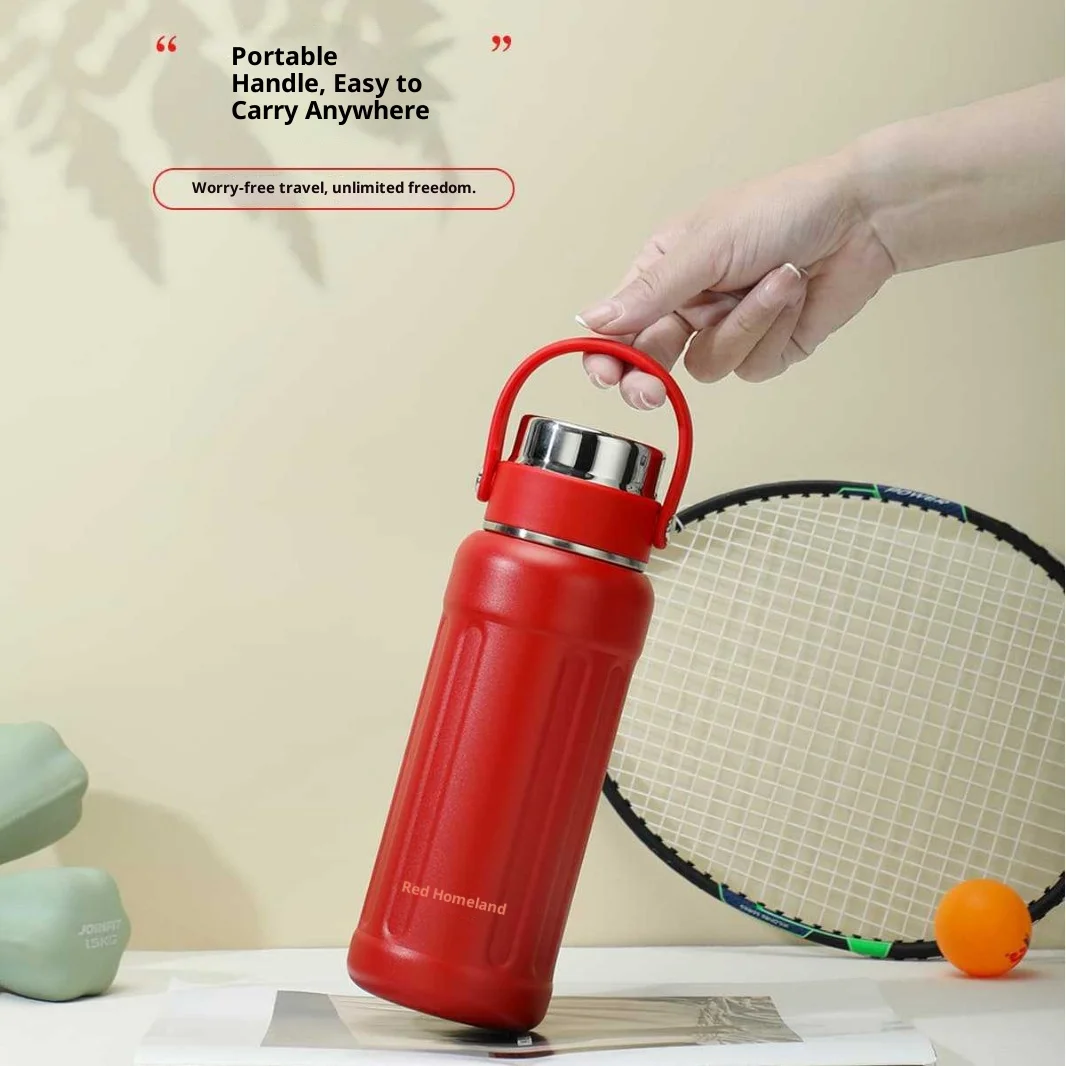 Tazza da scapolo sottovuoto, tazza d'acqua sportiva portatile portatile per esterni di grande capacità, tazza isolata in acciaio inossidabile 304