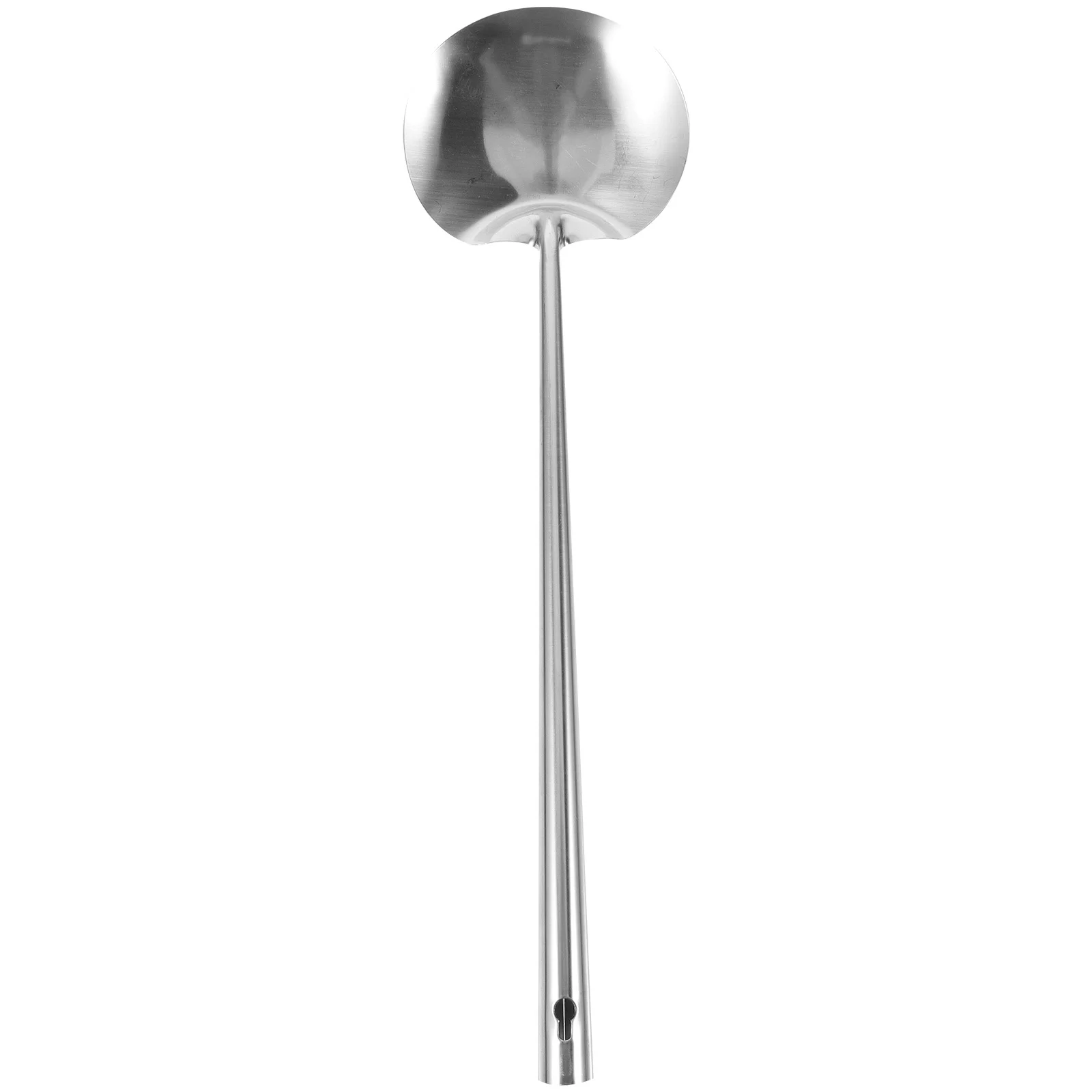 

Stainless Steel Wok Spatula Long Handle Cooking Tool Smooth Edges for Non-Scratch Use in Kitchens and Restaurants
