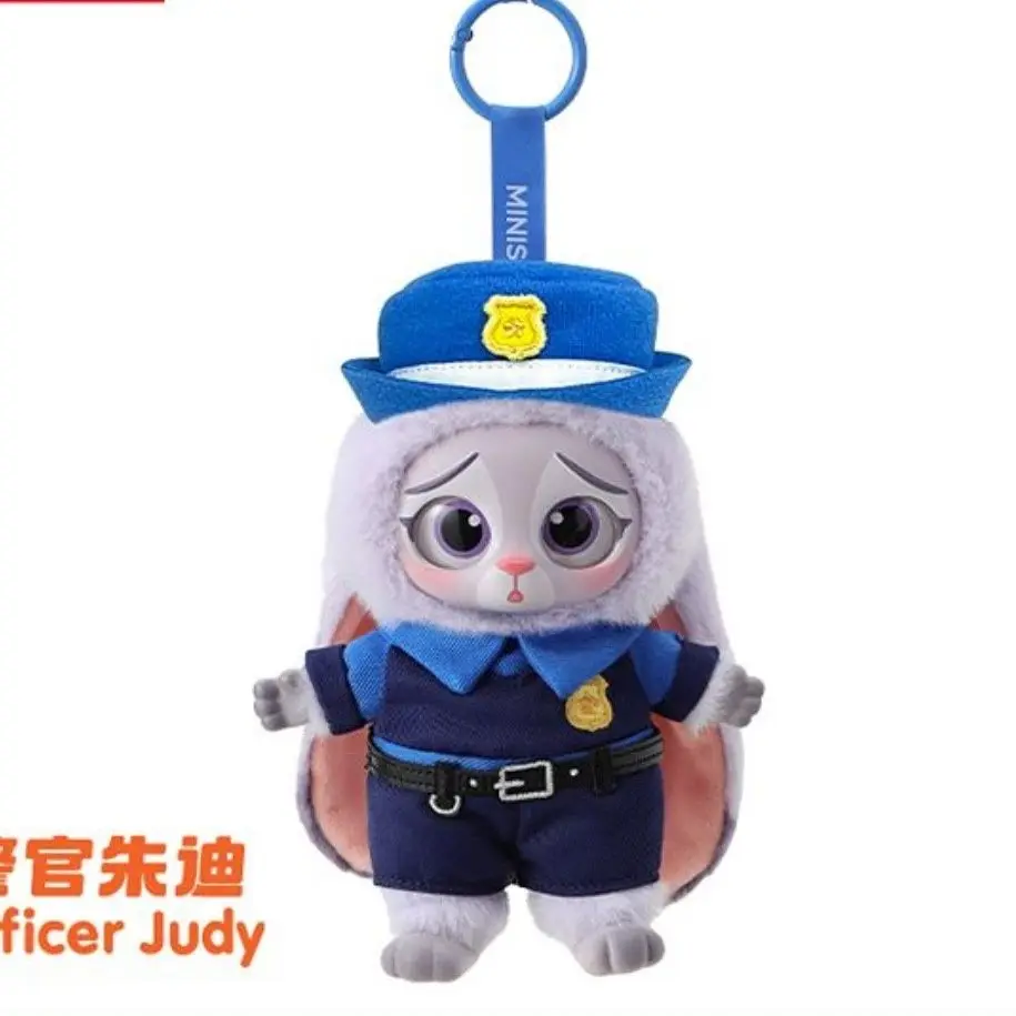 Miniso Zootopia Series Vinyl Figures Nick & Judy Toy Keychain Blind Box Gift Set Trendy Collectible Trendy Blind Box Toys