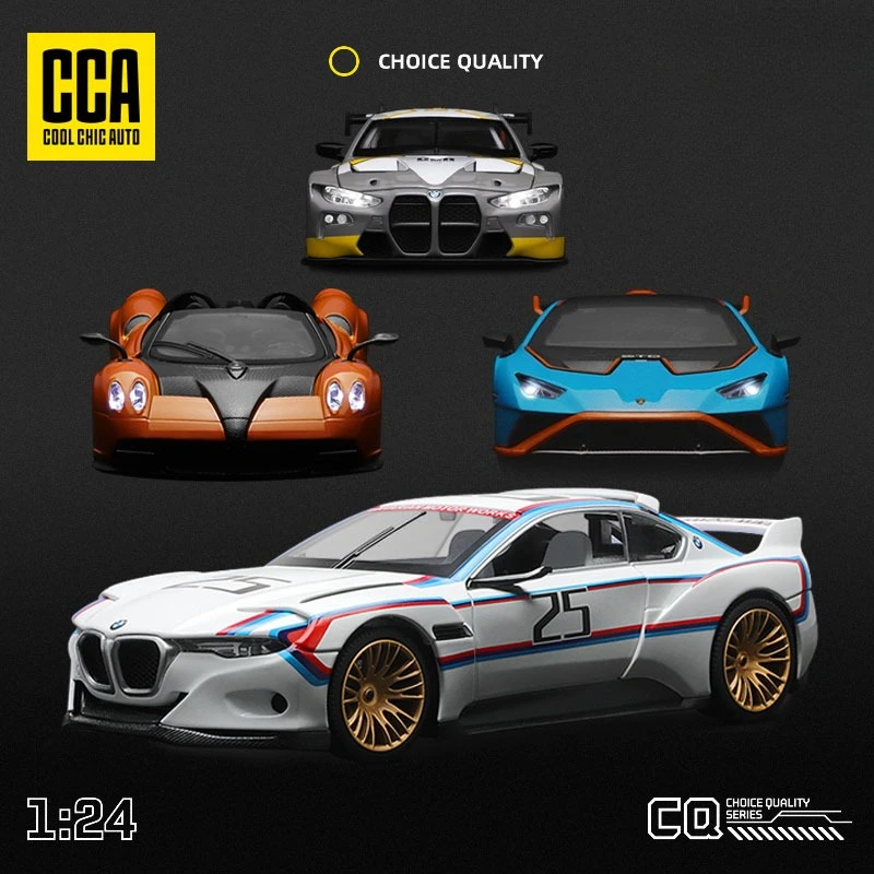 

CCA 1/24 Series Diecast Collection Miniature Voiture of Jimny BMW M4 M6 Lambor SVJ63 Range Rover Alloy Model Children Boy Gift