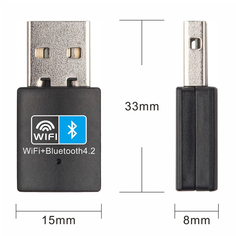 Adattatore Wireless compatibile con Bluetooth WiFi da 150Mbps adattatore USB scheda di rete Dongle 2.4G V4.0 RTL8723BU per PC portatile Desktop