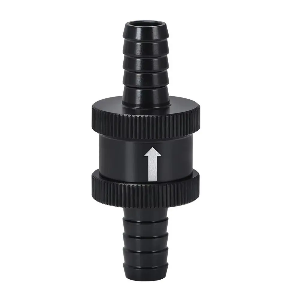 Aluminum Alloy One Way Check Valve 4/6/8/10/12/14MM NRB Rubber O Ring Fuel Check Valve Leak-proof 304 Stainless Steel Spring