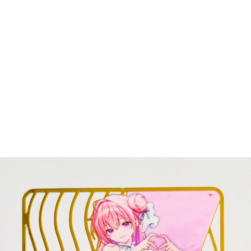 DIY Anime Multiple Styles NIKKE：The Goddess of Victory 1Pcs Collection Hollow Metal Card Anime Waifu Gift for Fans - view 2
