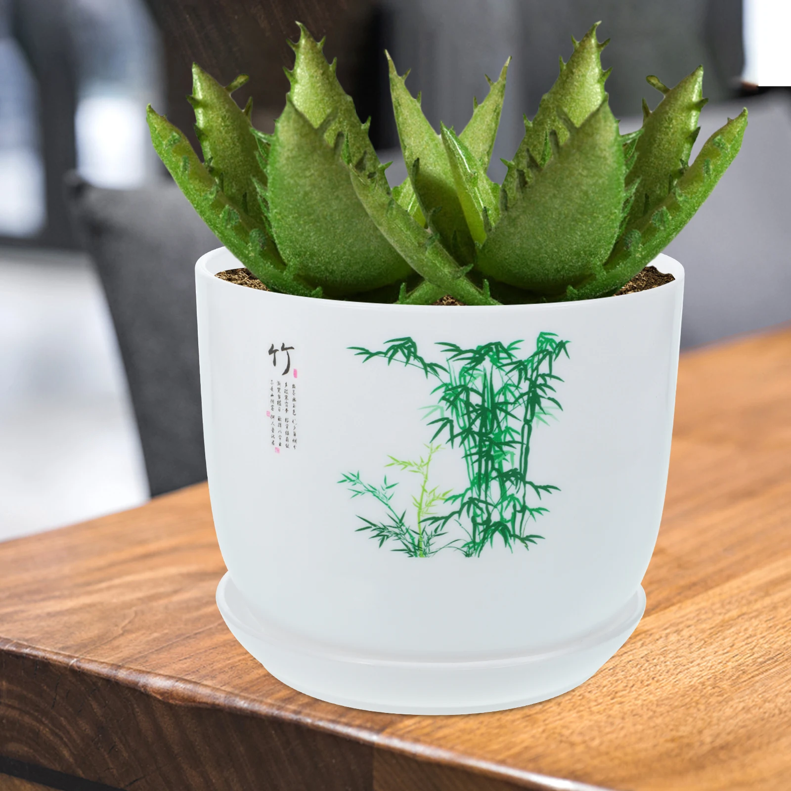 

2Pcs Resin Orchid Pots Indoor Outdoor Garden Flower Container Breathable Drainage Holes Flower Watering Pot Planter Bowl