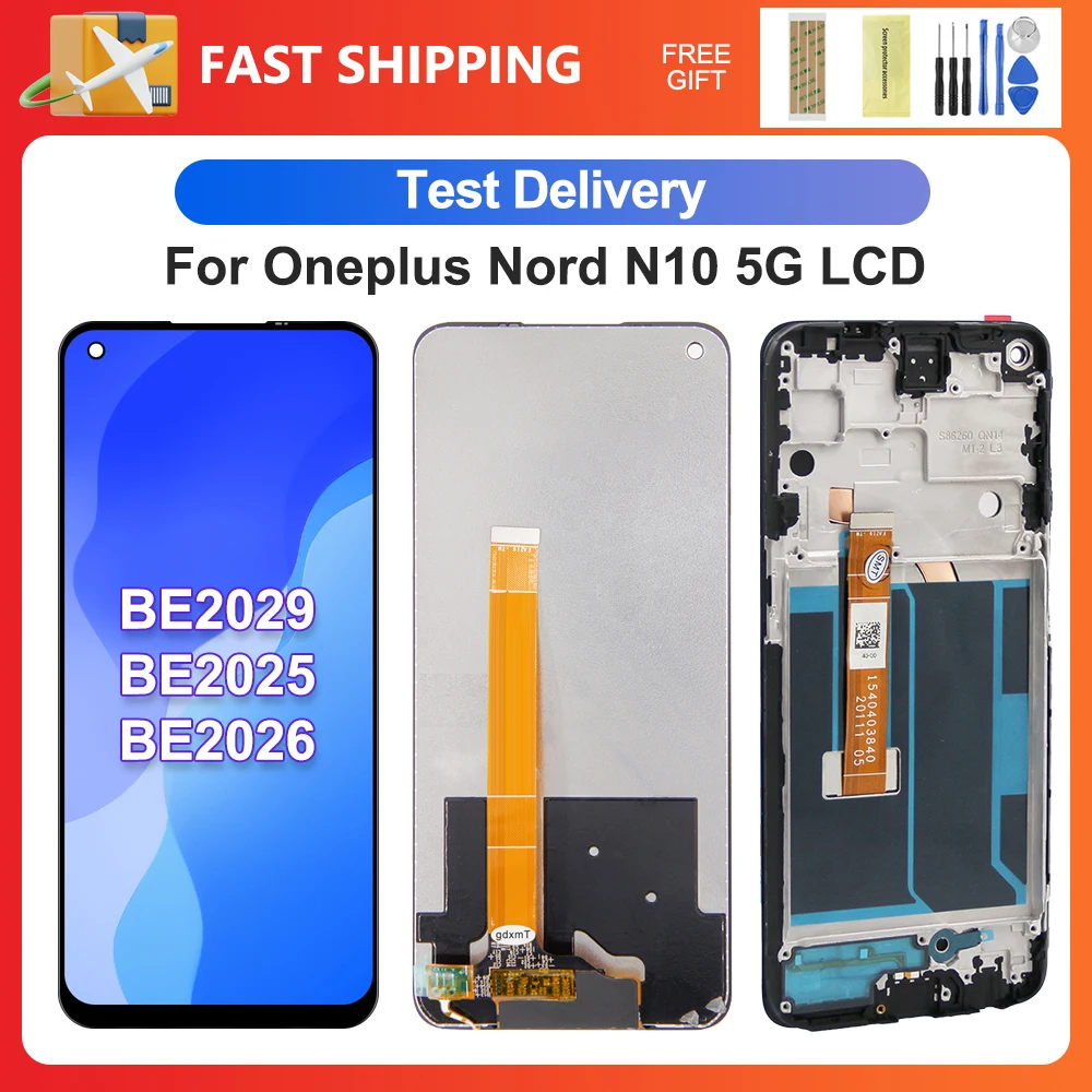 For OnePlus Nord N10 5G 6.49''For 1+N10 BE2029 BE2025 BE2026 LCD Display Touch Screen Digitizer Assembly Replacement