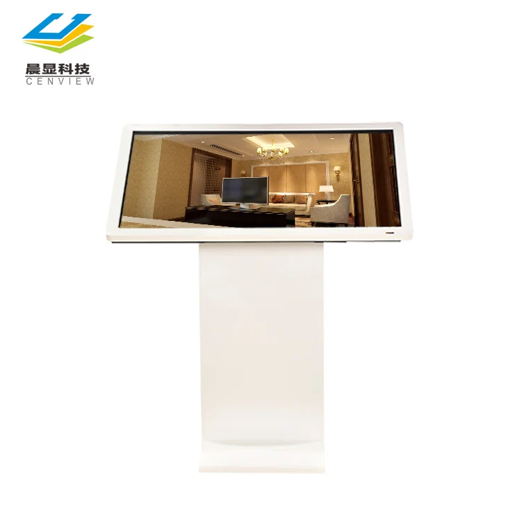 55inch touch screen airport information kiosk, floor standing interactive information kiosk price