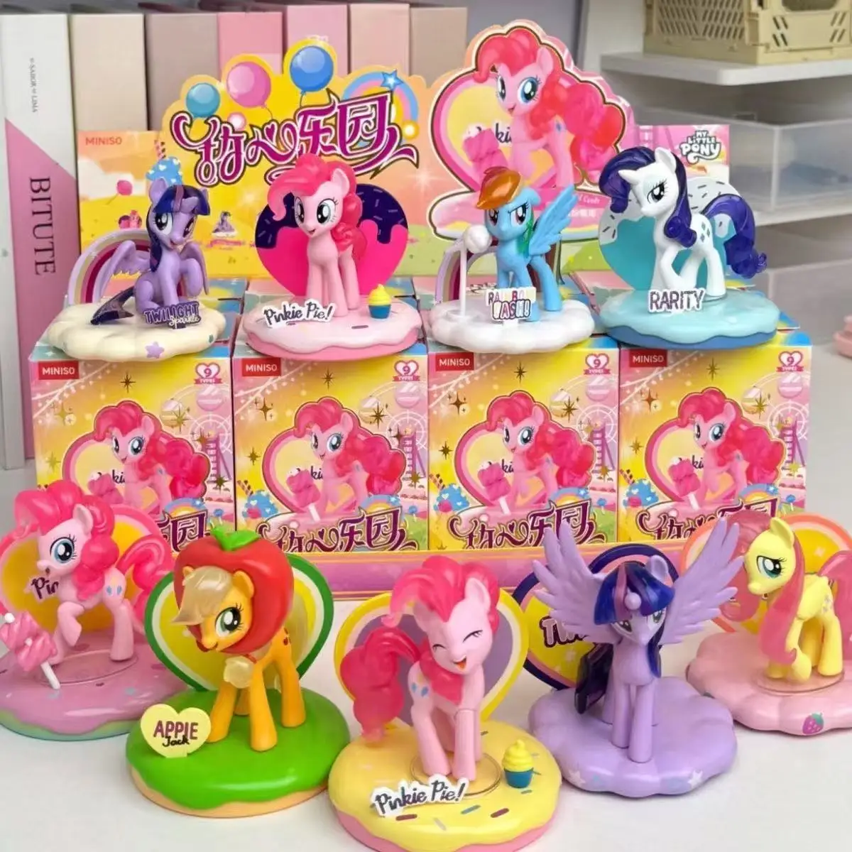 

Funism My Little Pony Party Time Series Blind Box Cute Anime Pinkie Pie Cartoon Collectible Decors Children Toys Surprise Gifts