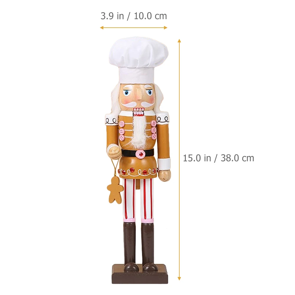 

Wooden Nutcracker Puppet Christmas Decor Craftsmanship Desktop Adornment Room Beautification Gift Xmas Nutcracker Ornament