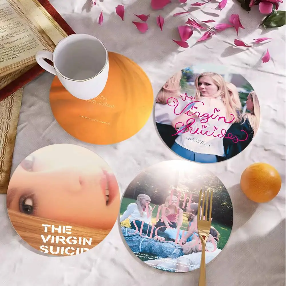

The Virgin Suicides Film Coaster Wooden Drink Tray Suitable For Restaurants And Coffee Shops Easy To Wash And Clean