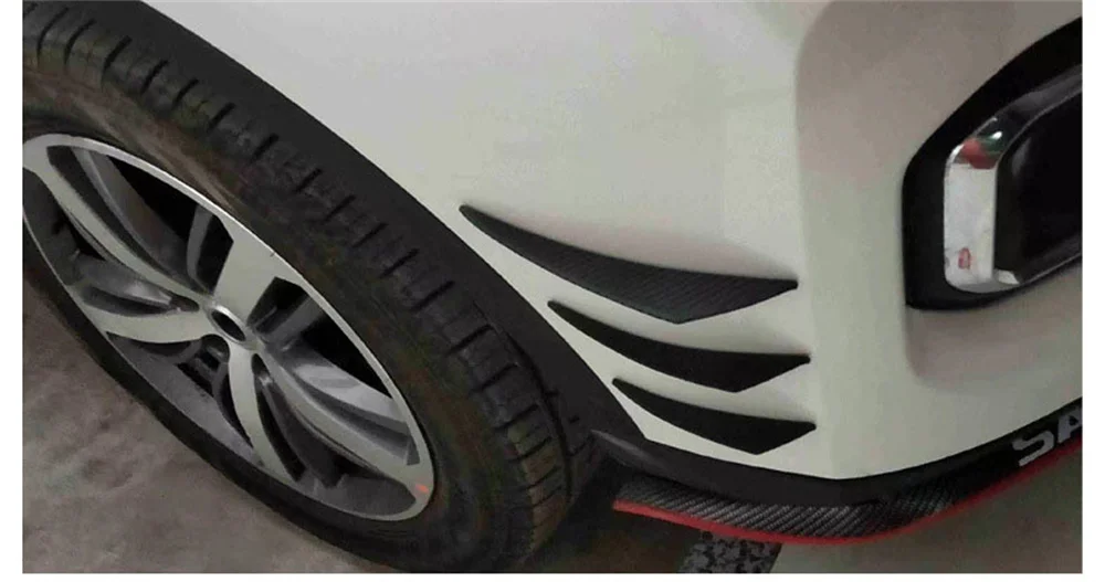 6 teile/satz Universal Auto Frontschürze Lip Schutz Ecke Anti-Scratch Diffusor Splitter Flossen Auto Körper Anti-Kollision Zubehör – Detail 3