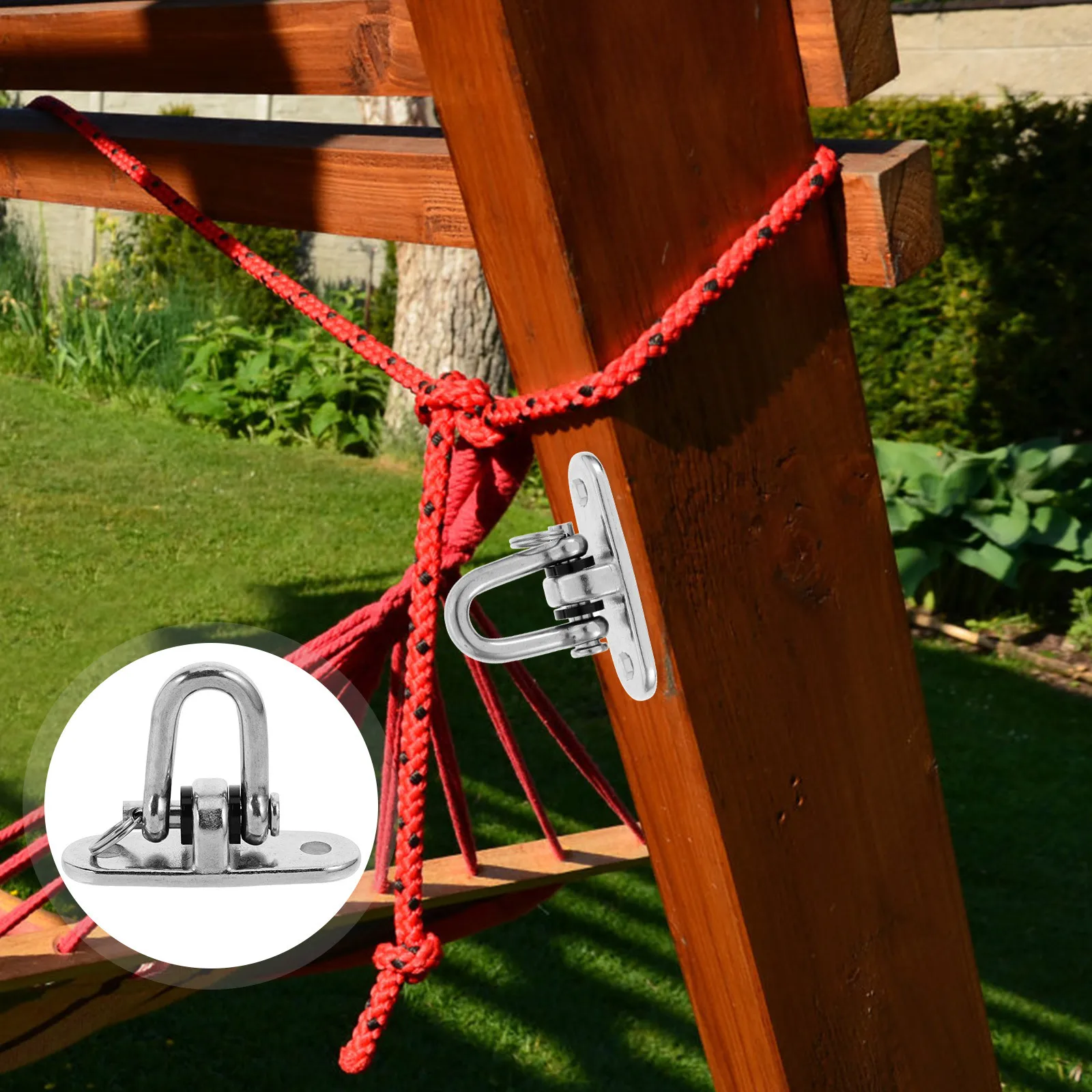 

Heavy Duty Metal Ceiling Hook for Hammock Swing Mounting - Stainless Steel Hanging Kit for Indoor Outdoor Use Ceiling Hanger