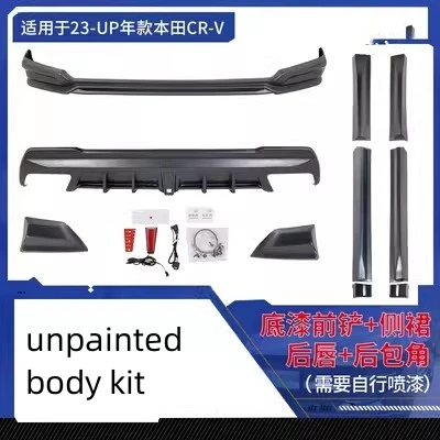 PP Body kit Front Rear Lip side skirt for Honda CRV 2020 2021 2023 convert Car Accessories