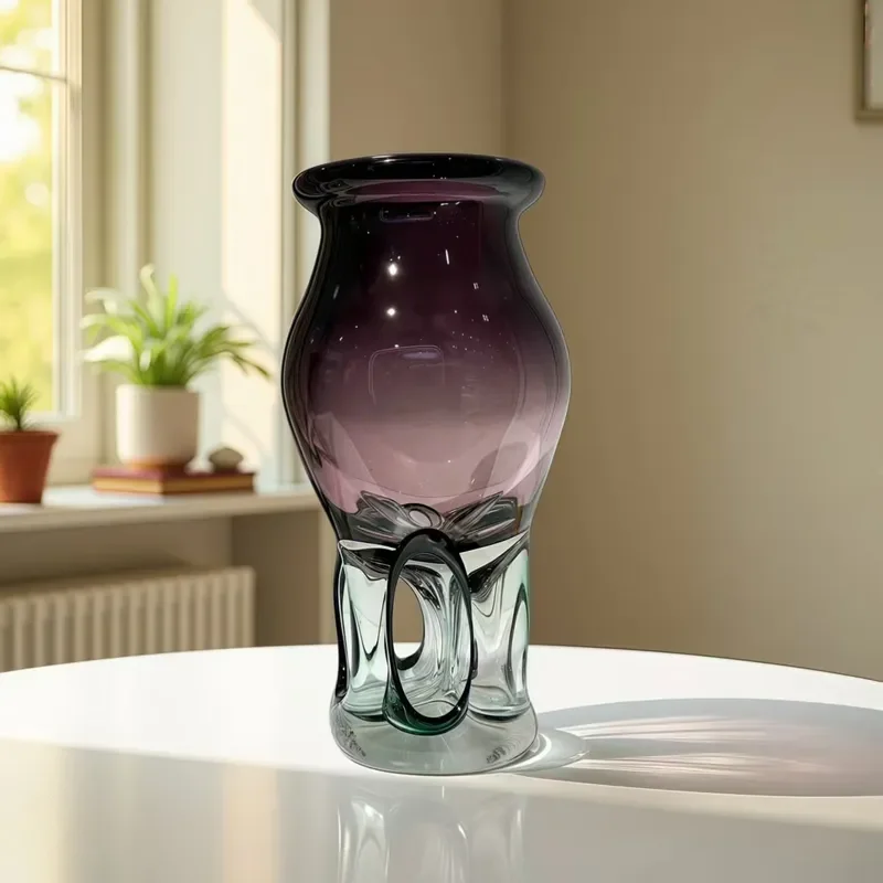 Modern Ceramic Glazed Vase Hollow Design Handmade Flower Pot Creative Home Decor For Living Room Dining Table Office Display