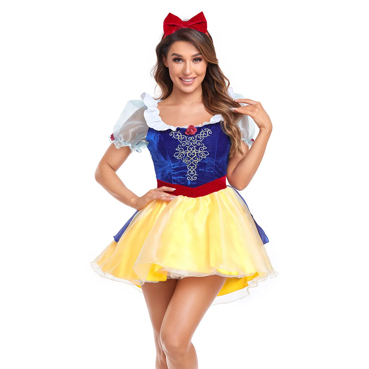 plus Size Adult Snow White Princ Dr Fairy T Cosplay loween Performance Costume ort Sexy Skirt Stage Outfit