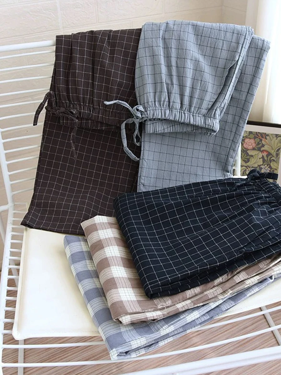 Men's Pajama Pants, Spring and Autumn Loose Trousers, Casual Large Size Spring and Autumn Style, Can Be Worn Outside, Large Size Home Pants