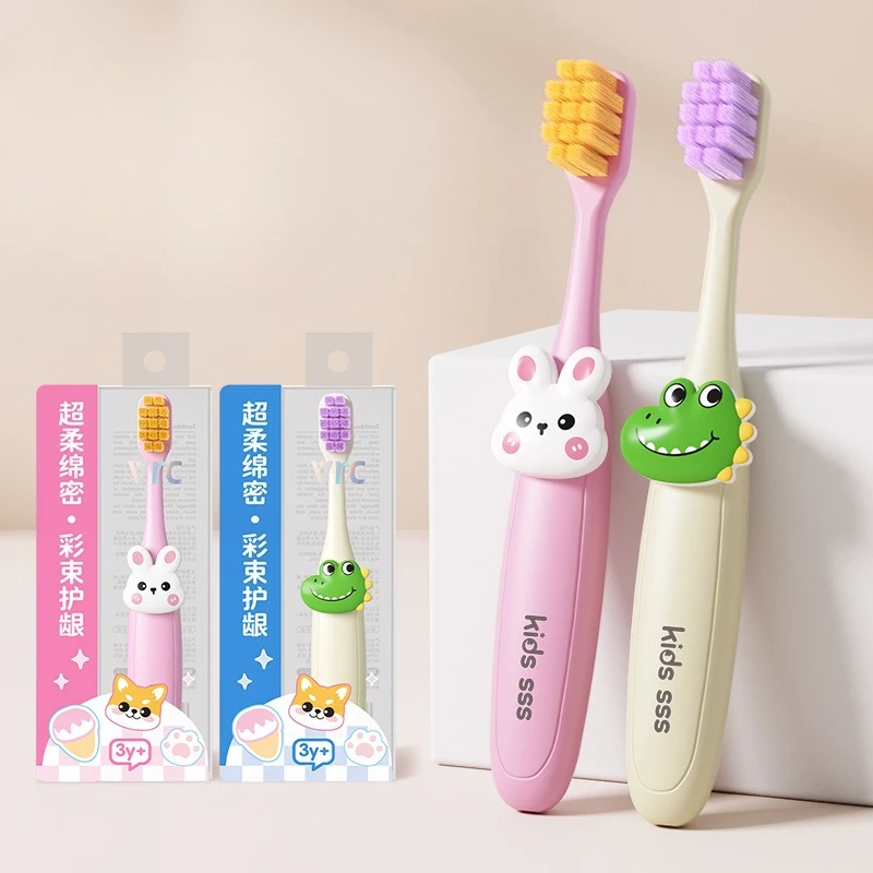 Cute Cartoon Animals Toothbrushes Kids Toothbrush Soft Bristles 3-10 Years Old Baby Infant Dental Oral Care Training Toothbrush
