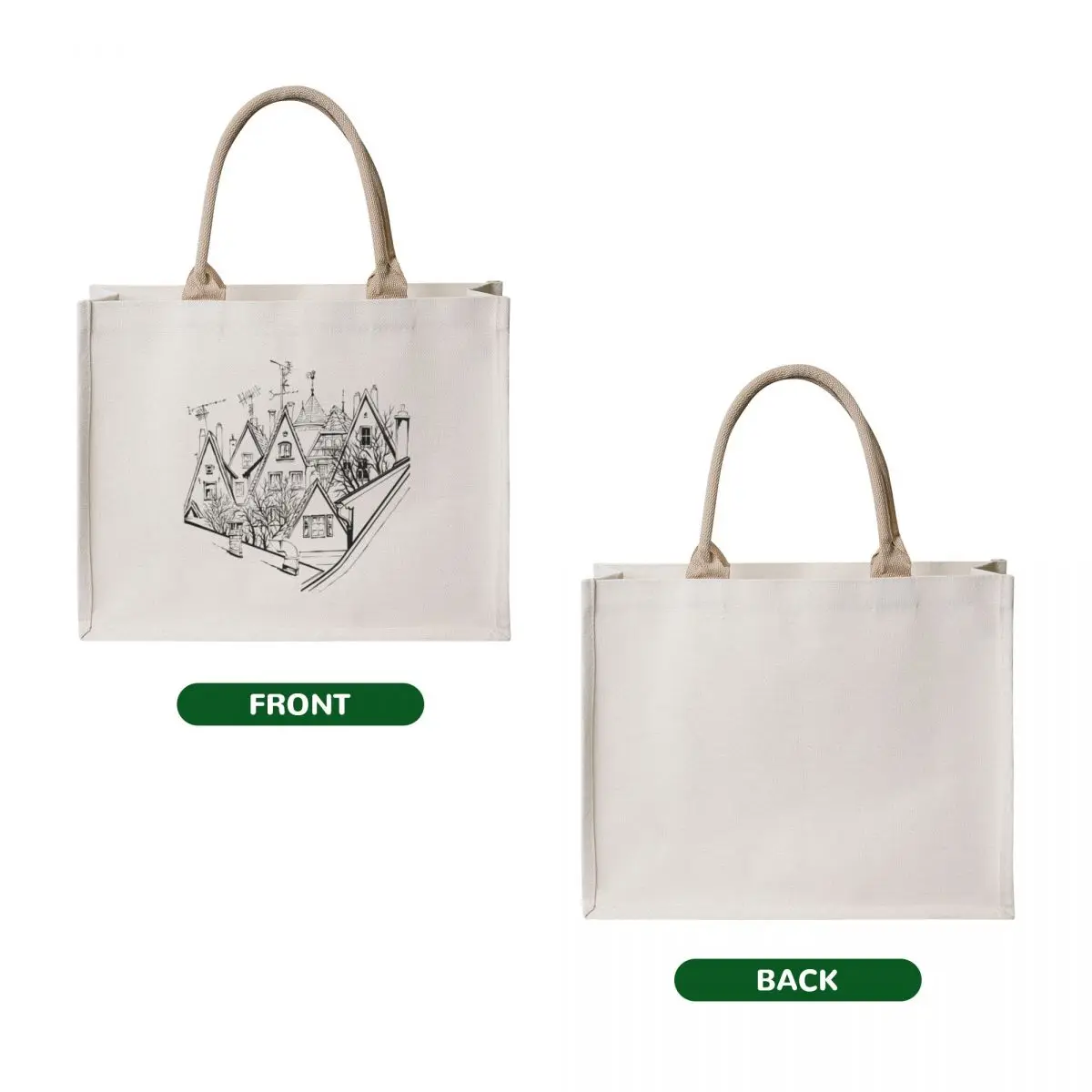 المدينة القديمة في العصور الوسطى من روثنبورغ أوب دير تابر، بافاريا، ألمانيا حمل حقيبة المتسوق حقيبة المرأة أكياس التسوق القابلة لإعادة الاستخدام أكياس قابلة لإعادة الاستخدام #2