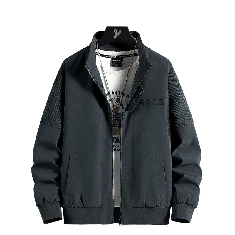 

Мужская куртка размера плюс 8XL, ветровка, плащ, водонепроницаемые мотоциклетные куртки на молнии, повседневные мужские тонкие пальто