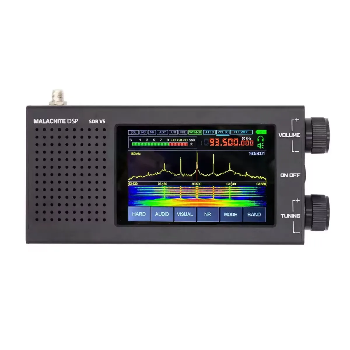 Nuevo Receptor de Radio Malachite SDR DSP V5 con opción 1.10d Firmware Radio