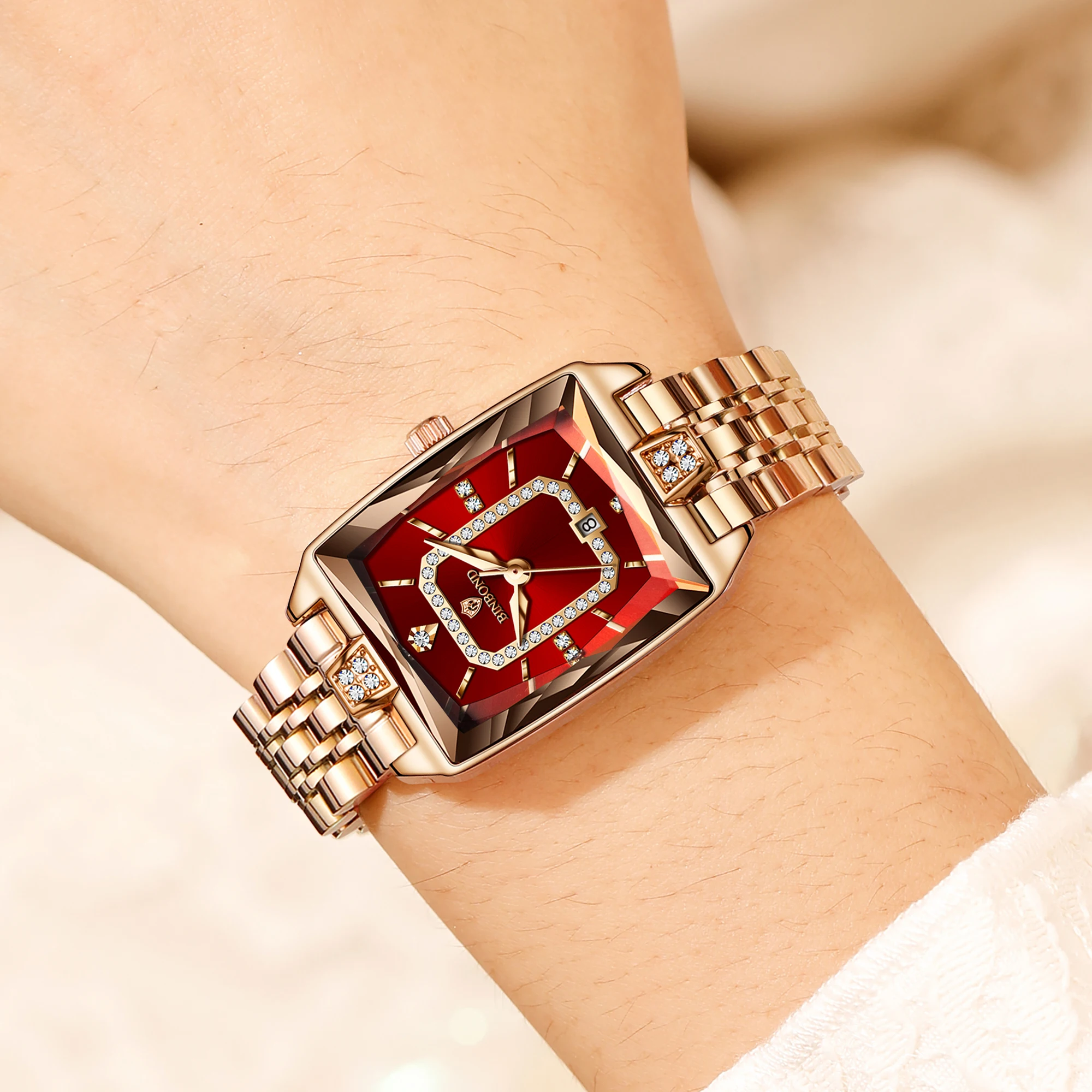BINBOND 방수 여성용 시계 여성 손목시계 쿼츠 시 - Jewelry Watches Women 리뷰 및 가격