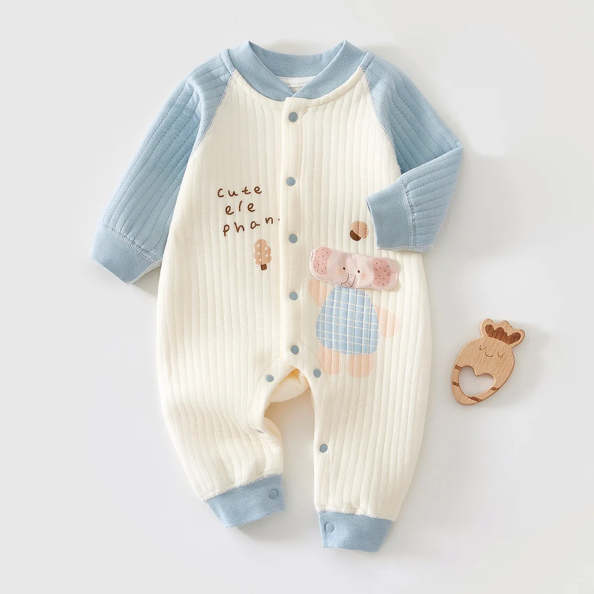 0-18 Months Newborn Baby Pure Cotton Onesie Baby Girl Cute Warm Autumn Winter Jumpsuit Infant Boy Fashion Outdoor Wear Romper