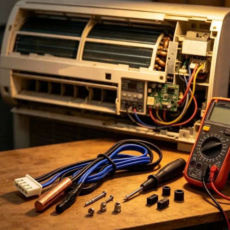 Air Conditioner Replacement with Probe Wire for Maintenance Service