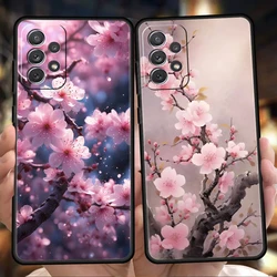 Cherry Blossoms Phone Case for Samsung Galaxy A15 A14 A25 A54 A34 A51 A71 A72 A73 A32 A52 A52S A11 A21S A31 A41 5G Soft Shell