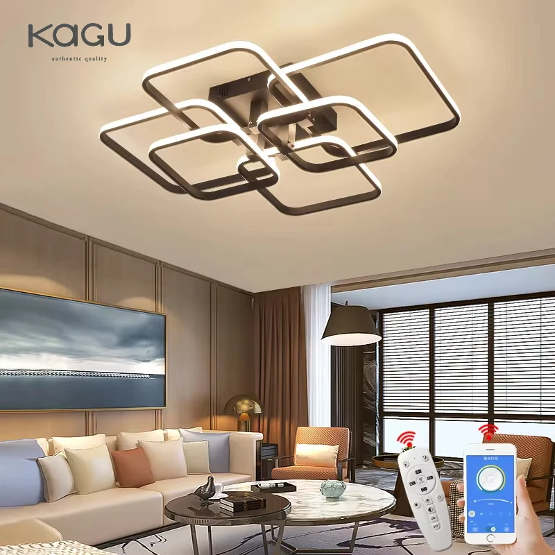 New LED Ceiling Light Home Atmospheric Dimming Living Room Bedroom Dining Room Modern Ceiling Light Fixtures