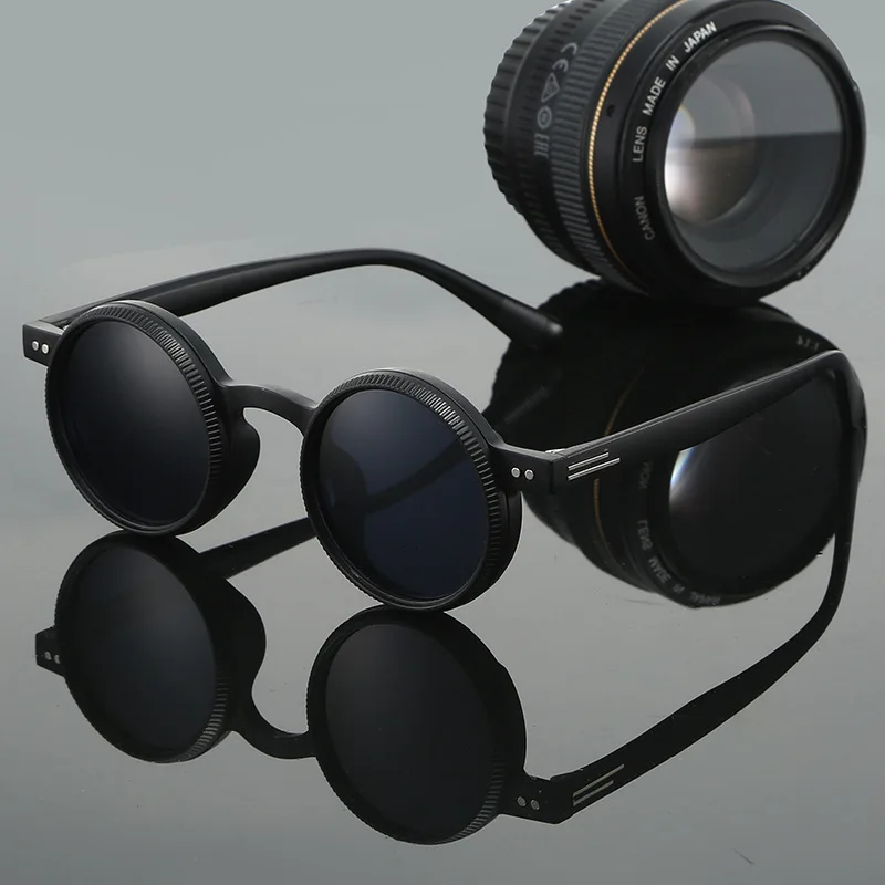 2025New Sunglasses Unisex ND9 Polarized Rotate Zoom Man Woman Fashion Retro Round Mirror UV400