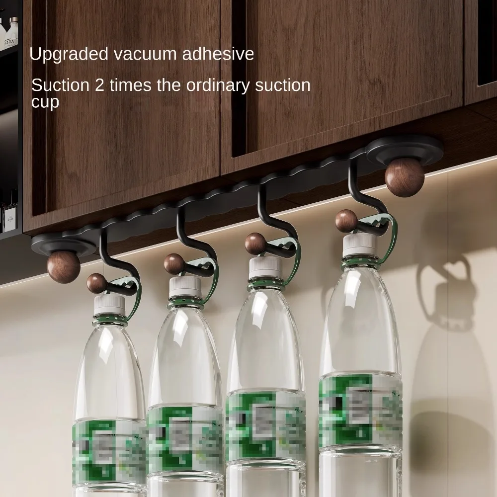 

Strong Load Bearing Door Rear Hook Creative Wall Mounted Suction Cup Bathroom Hook Space Saving 3/4 Hooks Hanging Clothes Hook