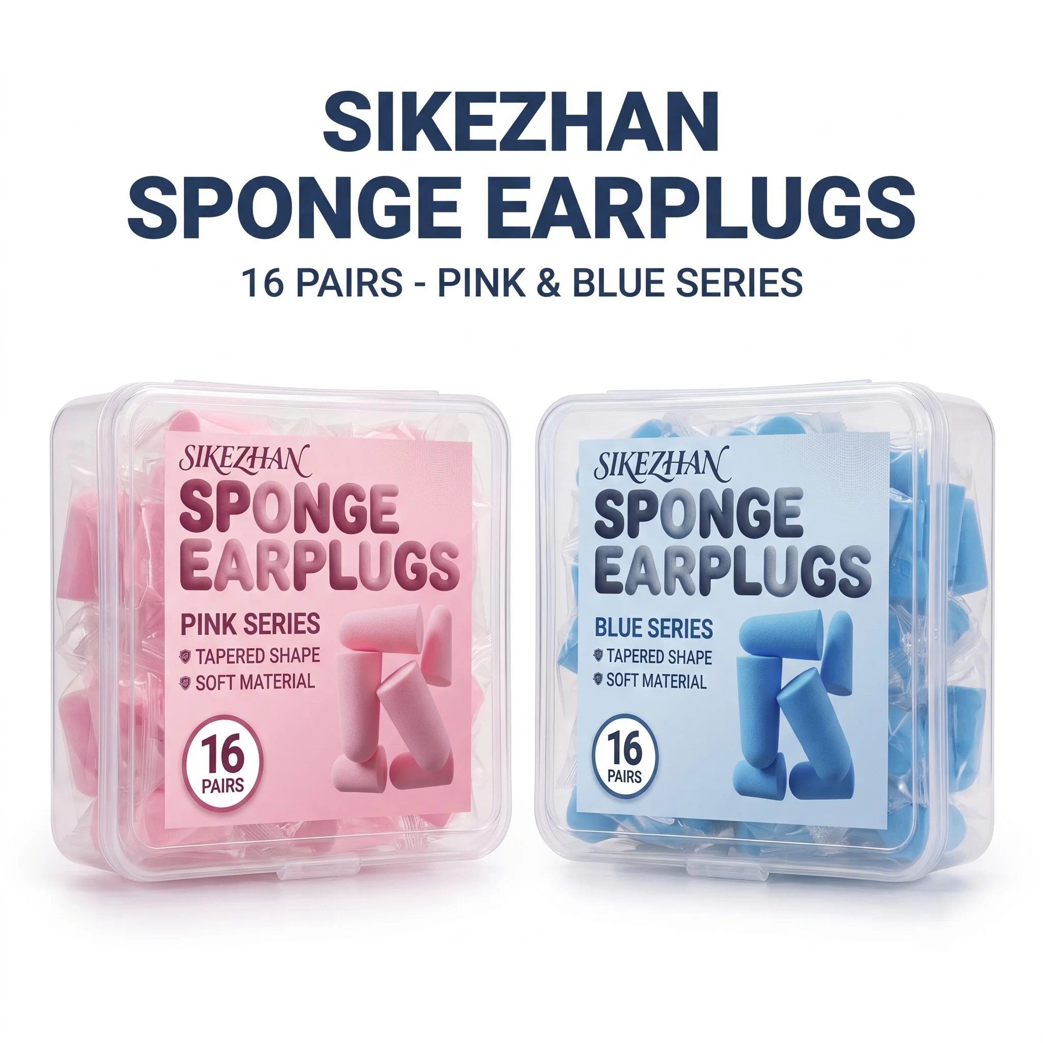 Ultra Soft Foam Earplugs Noise Cancelling, 16 Pairs Individually Wrapped Portable Ear Plugs for Sleep Snore Study Travel