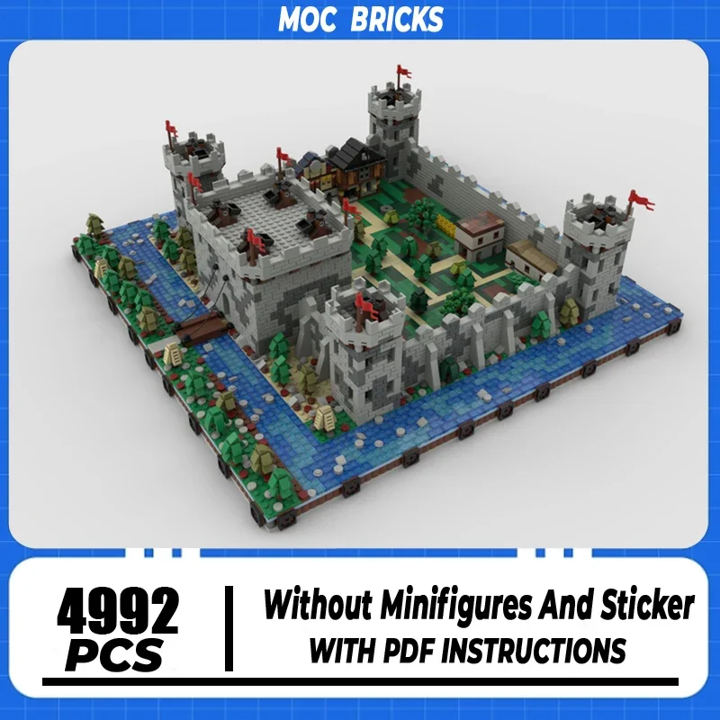 Medieval Castle Model Moc Building Block Modular Castle dimensional Model Technology Brick DIY Assembly Build Toy Holiday Gifts