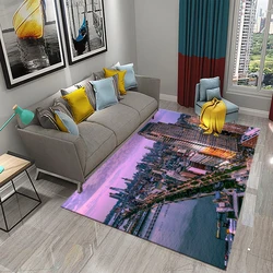 New York Street View Carpet for Bedroom Living Room Kitchen Decor Floor Mat Home Decor Bathroom Entrance Non-Slip Floor Pad Rug