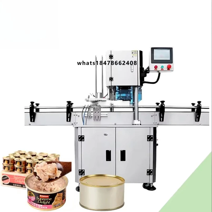 Factory Price 65 Cans/min New Design Automatic Electric Gear Driven Tuna Tin Can Seaming Pet Food Canning Machine