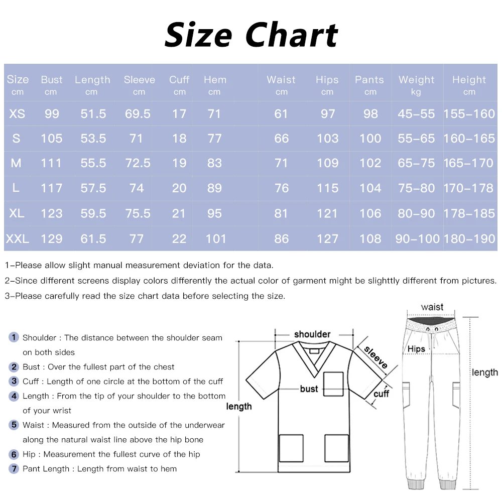 Doctor Dentist Workwear Medical Uniforms Women Clinical  Nursing Clothes Beauty Costume Nurse Scrubs Set Short Tops Pocket Pants