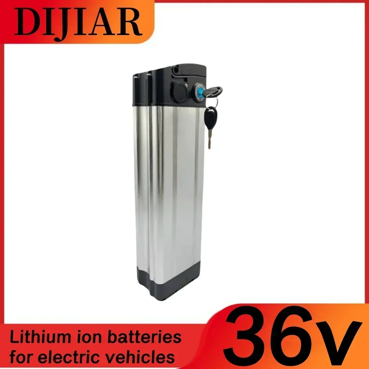 2024 New 36V Lithium Battery Silver Fish 36v20ah30ah Suitable for 250-800W Universal Large Capacity Long Range