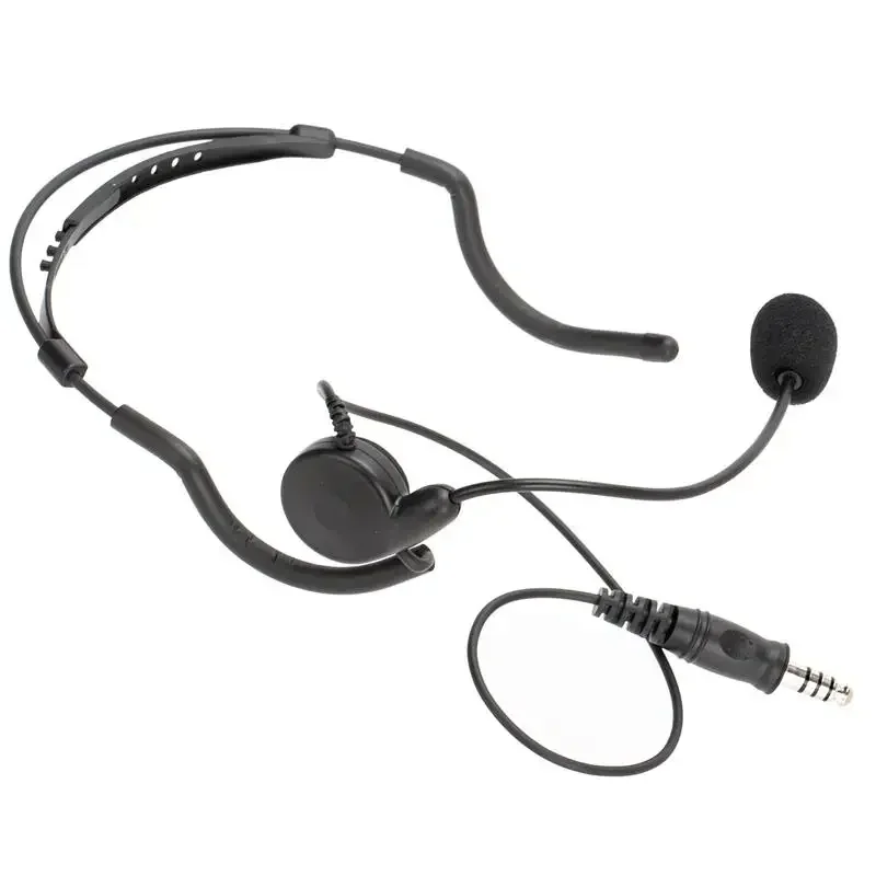 

7.1mm bone conduction Headset Earpiece Microphone For Two Way Radio walkie talkie