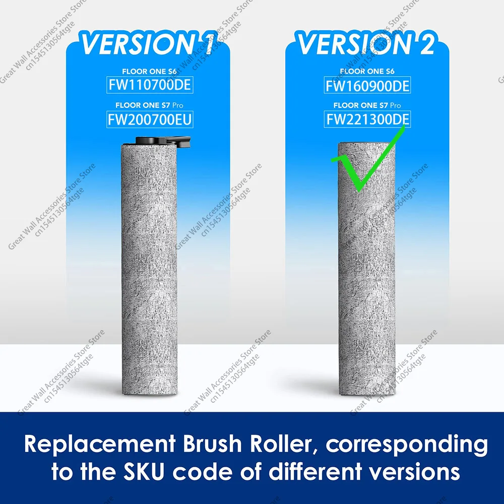 Roller Brush For Tineco Floor One S6/S7Pro Version 2/S7 Flashdry Vacuum Cleaner Accessories Replacements Filters Brush Roller