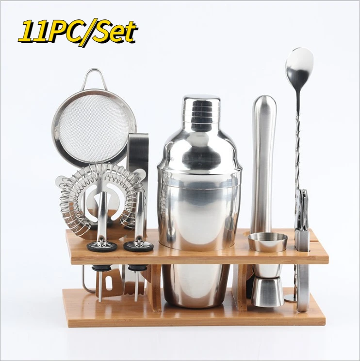 11/13/15/16PC Cocktail shakers Stainless Steel cocktail set muddler jigger Pourer kit bartender minibar Drinks bar accessories