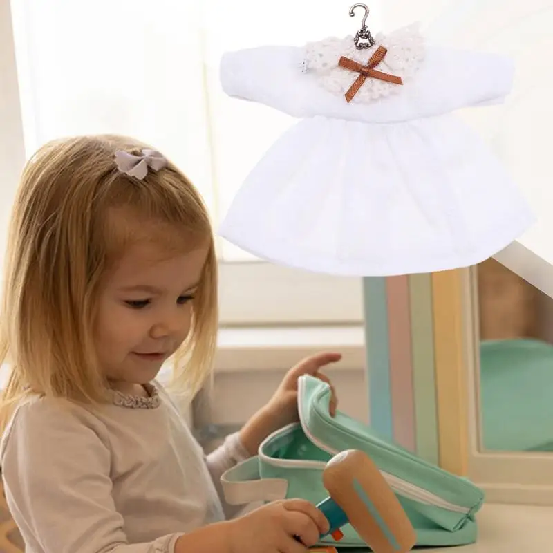 Ubrania dla lalek Sukienka do domku dla lalek Miniaturowe stroje do pluszowych zabawek Mały dom Odzież Kostiumy