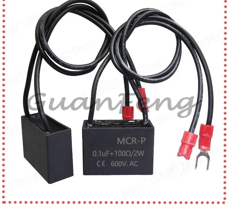 Industrial RC Buffer Surge Suppressor, 0.1μF 100R 2W 600V Anti-interference Electronic Components