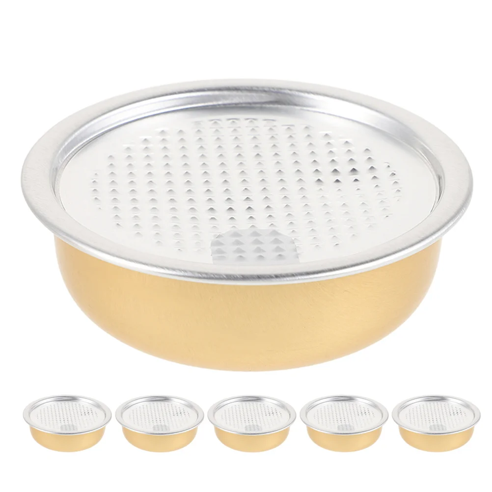 6 قطعة 40 مللي وعاء ألومنيوم صغير لعش الطيور الأسماك الجيلاتين مختومة سهلة السحب غطاء ارتفاع درجة الحرارة تبخير المحمولة وجبة خفيفة الحلوى #3