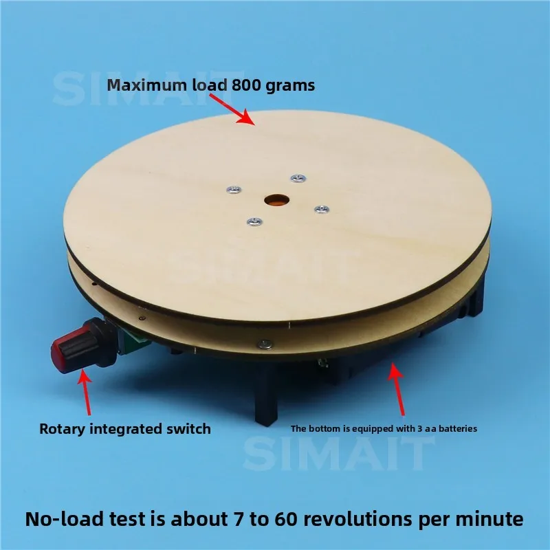 DIY Electric Rotary Disc Motor, Adjustable Stepless Speed Change, Small Technology Production