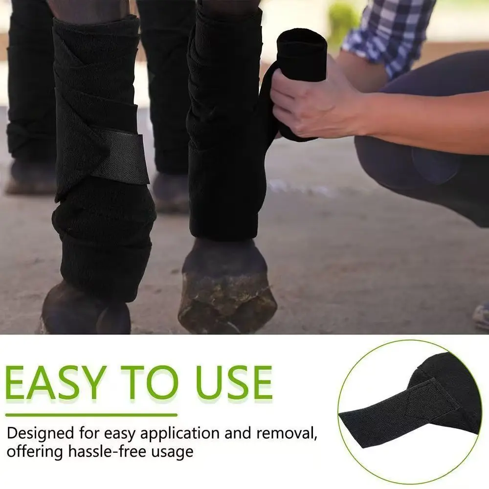 Vendas forro polar para caballos – Transpirables y absorbentes - imagen 4