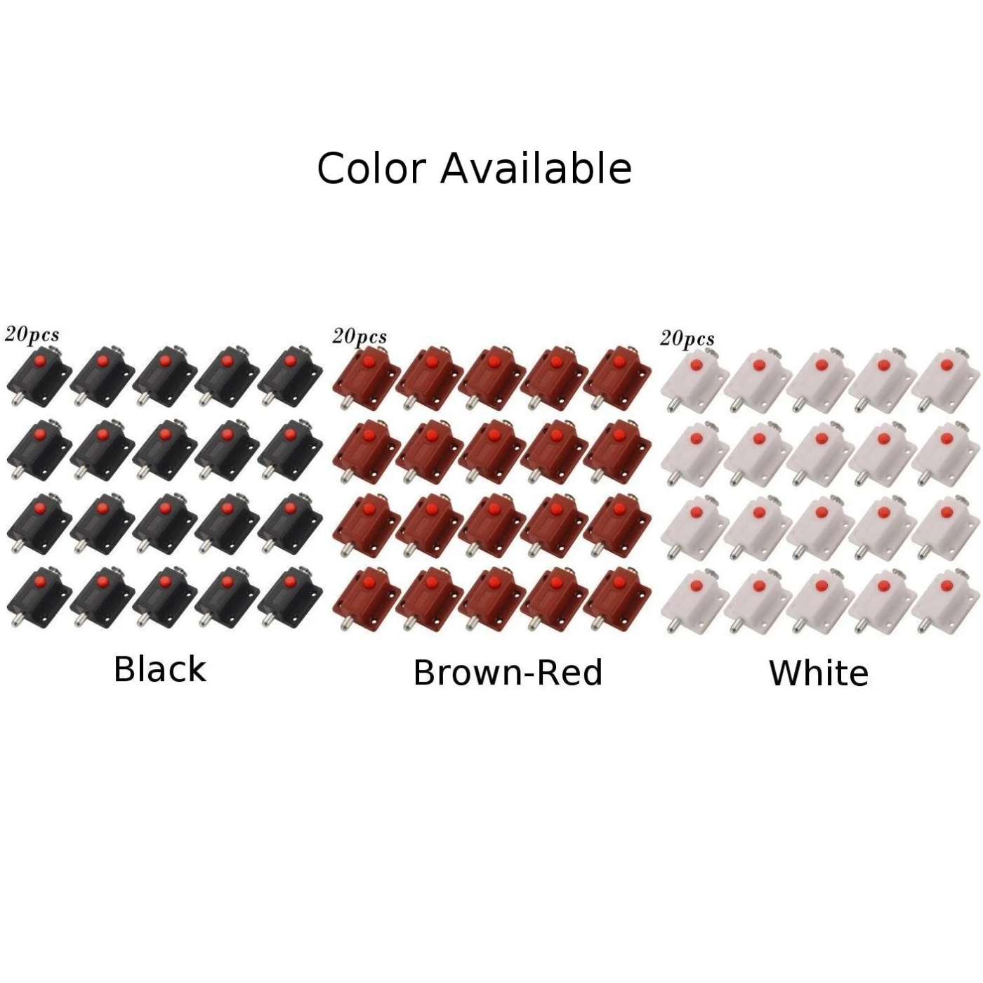 Conjunto de trava de parafuso de bloqueio slide kit de ferragem de captura deslizante armário de segurança segura 20 peças móveis anti-roubo novo